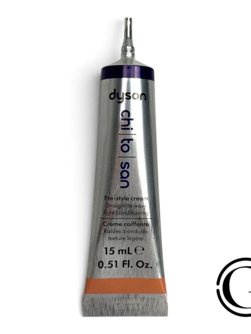Dyson Chitosan Pre-style Cream Straight to Wavy Hair 0.5oz 15ml Travel NIB